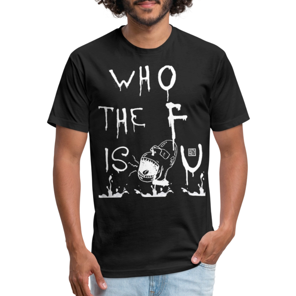 Who The F Is U (T-Shirt) by The K.R.A - black