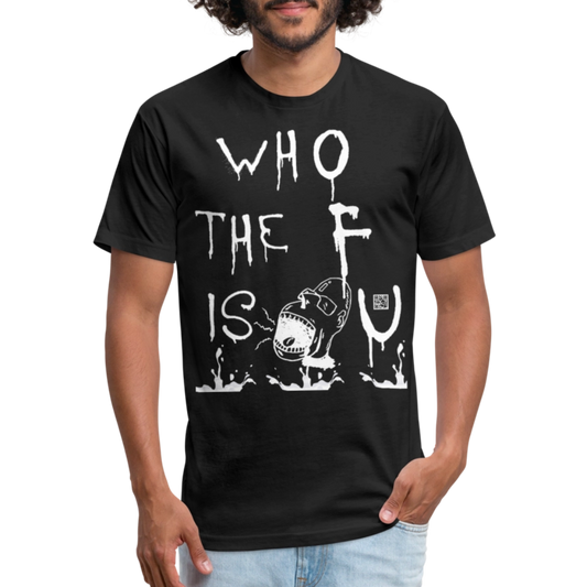 Who The F Is U (T-Shirt) by The K.R.A - black
