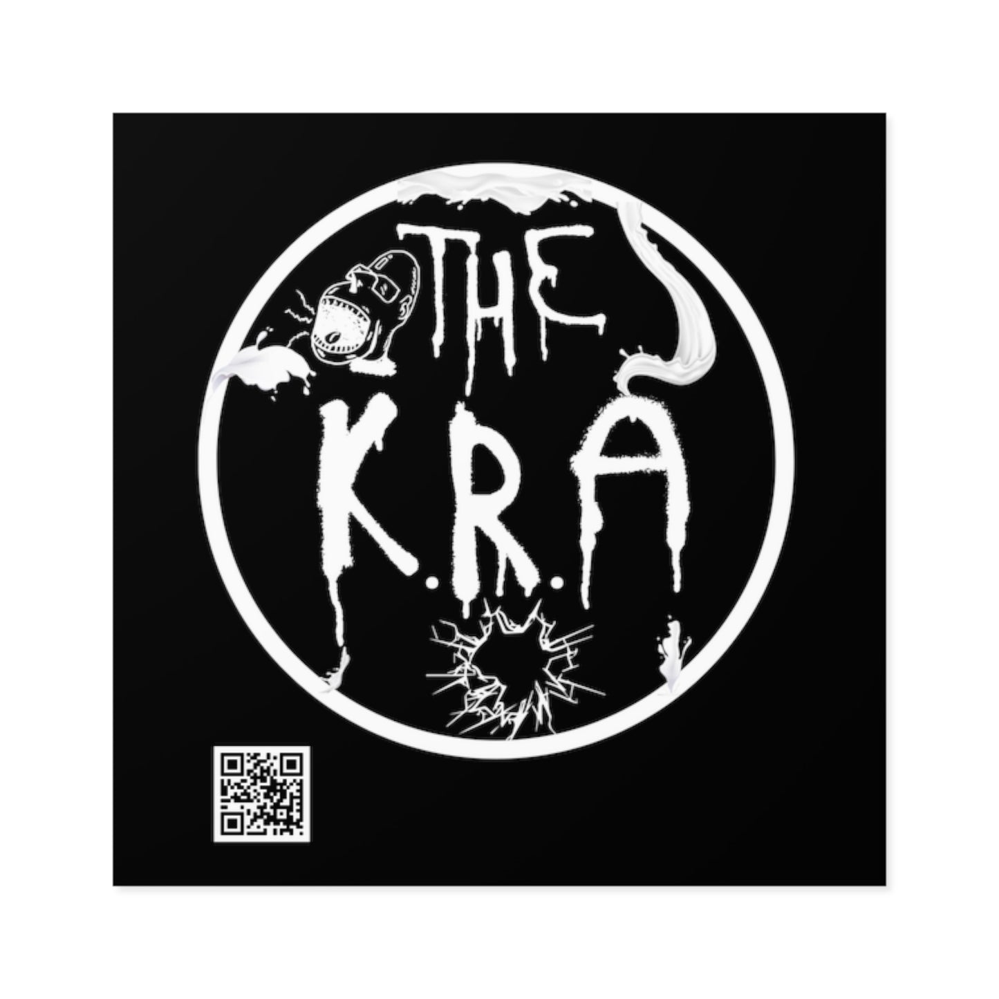 The K.R.A Square Stickers, Indoor\Outdoor