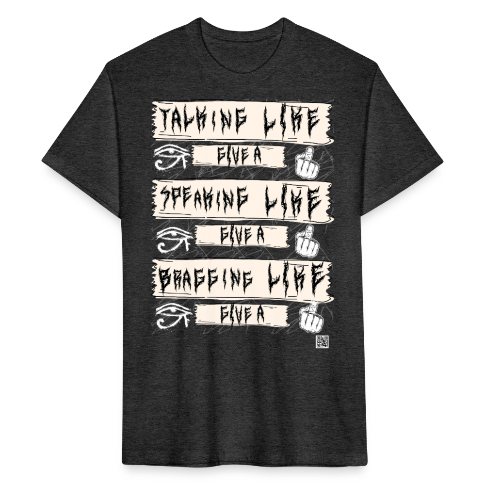 Give A  F (T-Shirt) by The K.R.A - heather black