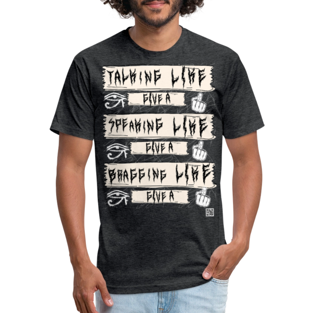 Give A  F (T-Shirt) by The K.R.A - heather black