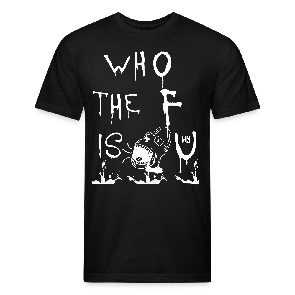 Who The F Is U (T-Shirt) by The K.R.A - black