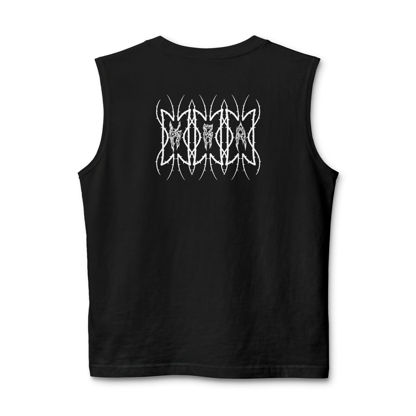 The K.R.A Band Muscle Tank — Black 'Punk' Logo Back with Chest Emblem