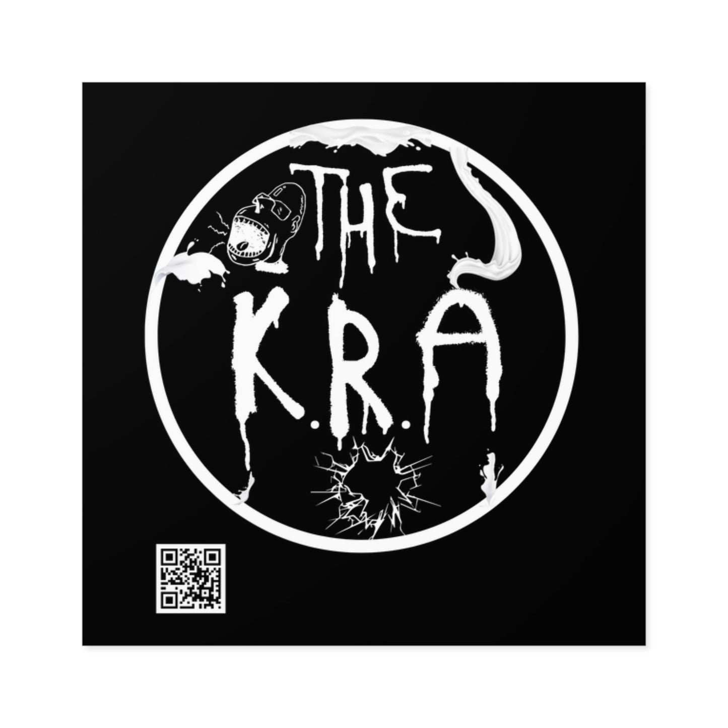 The K.R.A Square Stickers, Indoor\Outdoor