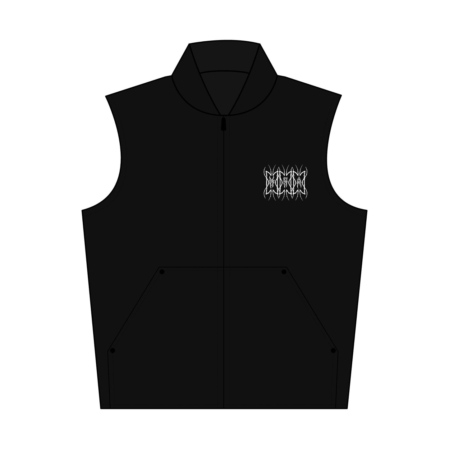 Alliance Embroidered Black Workwear Vest — Small Chest Logo
