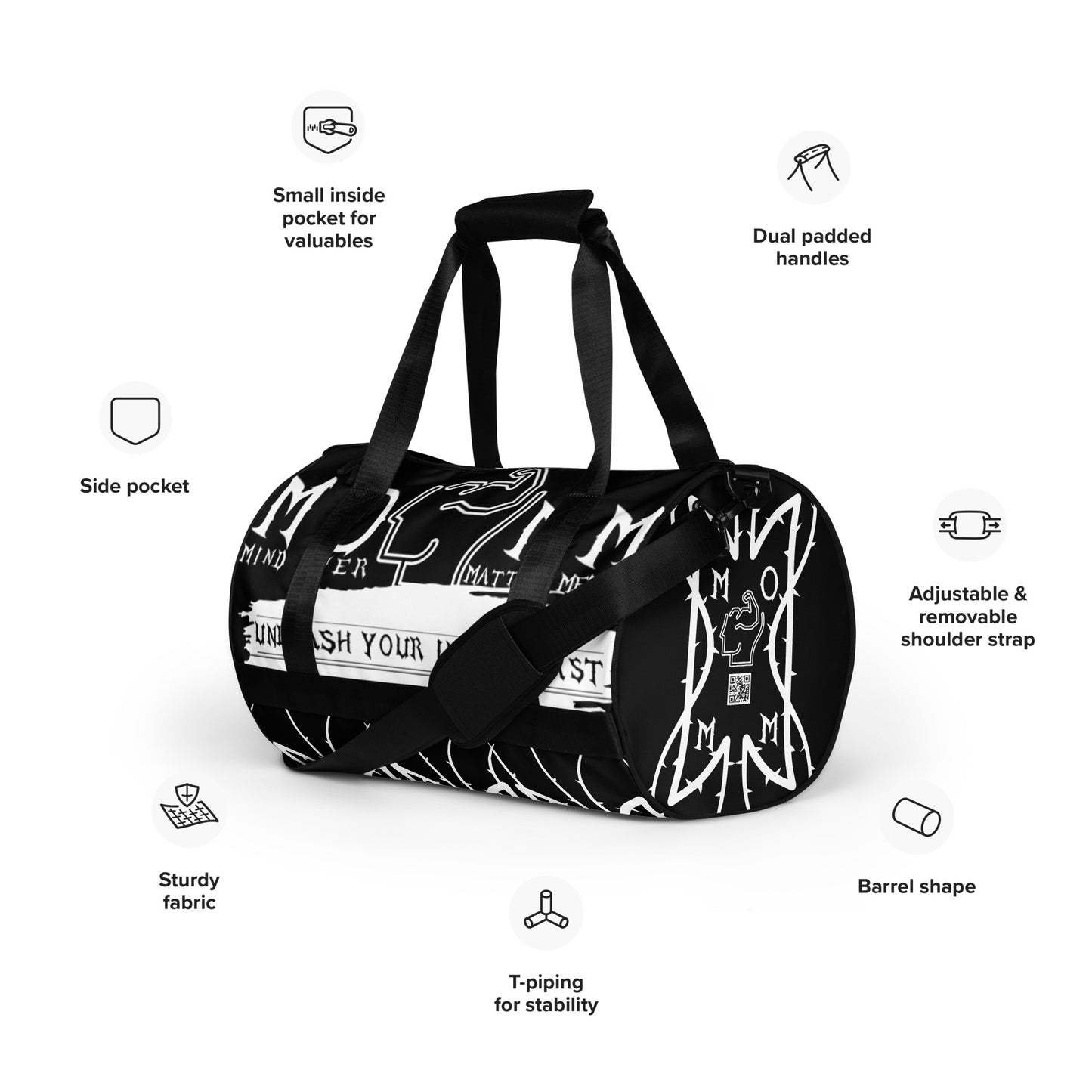MOMM All-over print gym bag