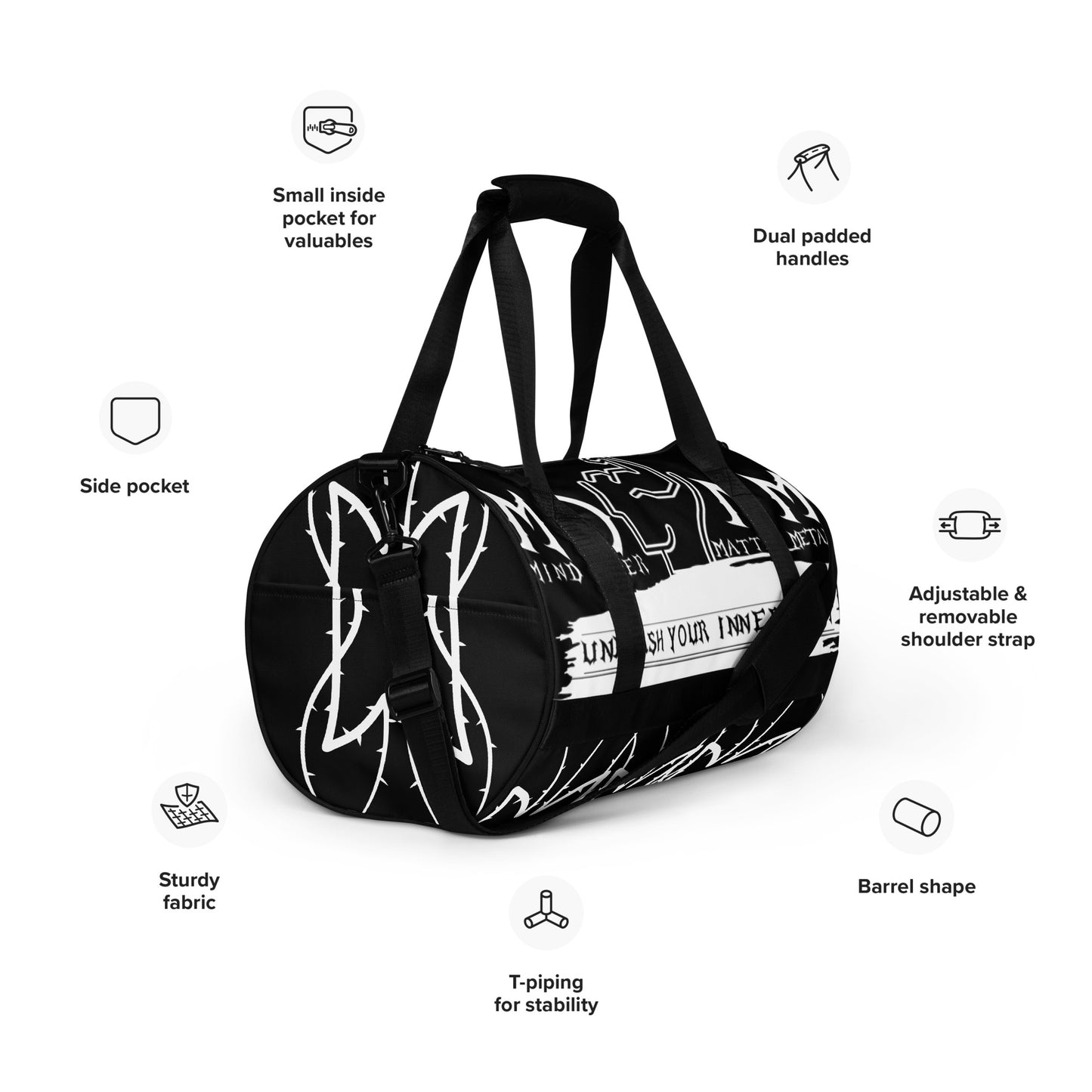 MOMM All-over print gym bag